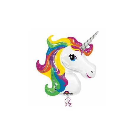 Rainbow unicorn super shape fólia lufi