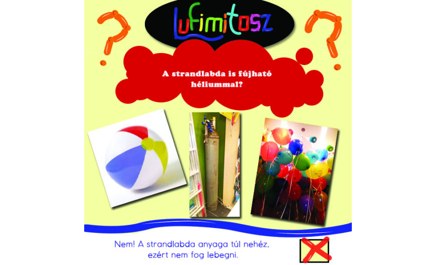 A strandlabda fújható héliummal?