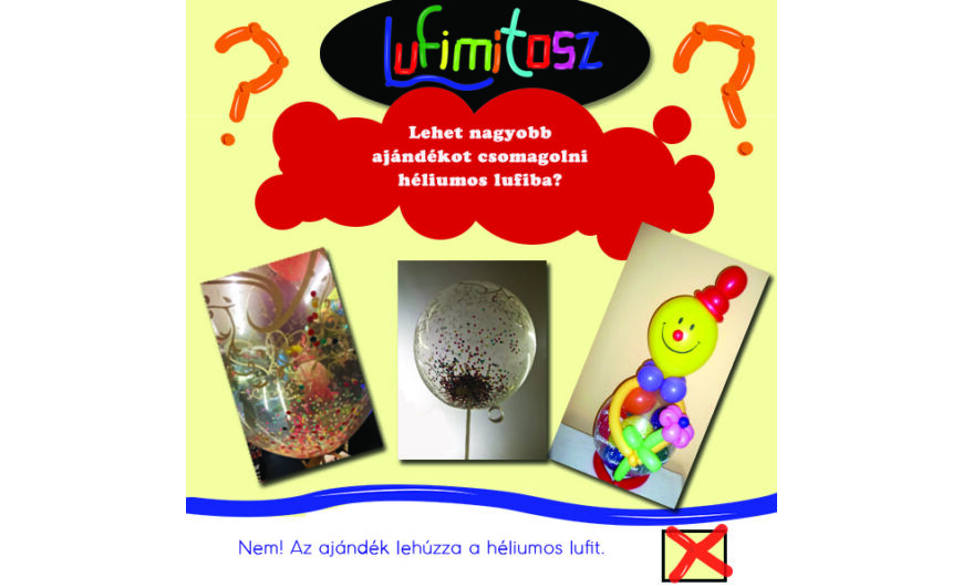 Lehet nagyobb ajándékot csomagolni héliumos lufiba?